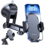 Miracase Support Téléphone Voiture [2025 Ventouse Puissante] Porte Telephone Voiture Tableau de Bord, Rotation 360° Portable Ven