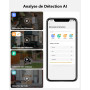 Imou 2K Caméra Surveillance WiFi Exterieure sans Fil Solaire, Camera Solaire Exterieur avec PIR & AI Détection Humaine, Vision N