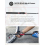 Tiakia Pompe à Vélo Mini Pompe Haute Pression 260PSI Petite Pompe à Main pour Valve Presta Schrader Dunlop, Pompe à Vélo Portabl