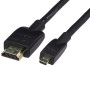 Amazon Basics Câble souple micro HDMI vers HDMI de 1.8 m, Noir pour Télévision
