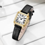 Szaikyri Classique Carrée Montre pour Femmes avec Chiffres Romains Montre de Dames Montre Carrée Femme