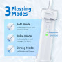 Hydropulseur Jet Dentaire Électrique Mini Portable Professionnel,Réservoir d'eau rétractable/IPX7 Étanche/3 Puissances Réglables