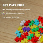 PLUS PLUS - Kit Découverte - Jeu de Construction de 1200 pièces Basic et Fluo/Néon Multicolores - Jeu Éducatif pour Enfant dès 3