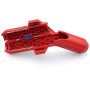Knipex ErgoStrip Débroussailleuse à dénuder 1,3 cm, 8 mm, en plastique, bleu, rouge, 13,5 cm, 74 g