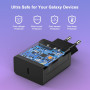 45W Chargeur USB C Secteur Charge Rapide pour Galaxy S25/S25 Ultra/S24/S23/S22/S21/S20/Note 20/A73/A54, Z Fold5, Flip5, Flip4, F