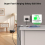 45W Chargeur USB C Secteur Charge Rapide pour Galaxy S25/S25 Ultra/S24/S23/S22/S21/S20/Note 20/A73/A54, Z Fold5, Flip5, Flip4, F