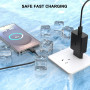 45W Chargeur USB C Secteur Charge Rapide pour Galaxy S25/S25 Ultra/S24/S23/S22/S21/S20/Note 20/A73/A54, Z Fold5, Flip5, Flip4, F