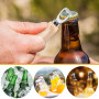 mizikuu Decapsuleur Biere, 10 Pièces Ouvre Bouteille avec Poignée en Bois Portable Cadeau Fête des pères Personnalisée Decapsule