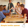 mizikuu Decapsuleur Biere, 10 Pièces Ouvre Bouteille avec Poignée en Bois Portable Cadeau Fête des pères Personnalisée Decapsule