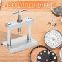 Kit de presse de montre : 15 pièces d'outils d'insertion, presse d'horloge, fermeture de boîtier avec 12 plaques de pression, in