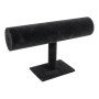 Porte-bijoux pour bracelets et montres, 23,5 x 7 x 13,5 cm, noir, aspect velours