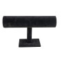 Porte-bijoux pour bracelets et montres, 23,5 x 7 x 13,5 cm, noir, aspect velours