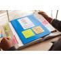 Post-it Notes Autocollantes Cube, Couleurs Neon Rainbow, 1 Bloc de 325 Feuilles, 76 mm x 76 mm, Rose, Jaune, Orange, Vert - Feui