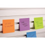 Post-it Notes Autocollantes Cube, Couleurs Neon Rainbow, 1 Bloc de 325 Feuilles, 76 mm x 76 mm, Rose, Jaune, Orange, Vert - Feui