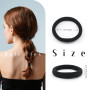 Dreamlover Élastiques à Cheveux, 50 Pièces de Chouchous Cheveux Noirs pour Femmes et Hommes, Attaches pour Queue de Cheval