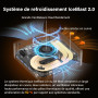 GEEKOM A9 Max Mini PC avec AMD Ryzen AI 9 HX 370 (80TOPS NPU) Radeon 890M, 32 Go DDR5 5600, 2To SSD, Double LAN 2,5 G, Mini Ordi