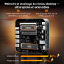 GEEKOM A9 Max Mini PC avec AMD Ryzen AI 9 HX 370 (80TOPS NPU) Radeon 890M, 32 Go DDR5 5600, 2To SSD, Double LAN 2,5 G, Mini Ordi
