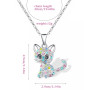 MIRKUZI Colliers pour fille Colliers 2 pièces, colliers de chat mignons pour filles, pendentifs de chat, cadeaux de Noël, cadeau