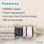 Shelly Pro EM 50A | Compteur électrique monophasé par impulsion | 2 canaux | LAN, Wi-Fi & Bluetooth & Split Core Current Transfo