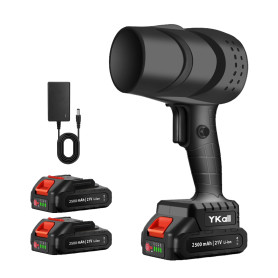 Souffleur de Feuilles sans Fil avec 2 Batteries 21V, Moteur 250000 TR/Min, débit d'air Turbo,130MPH, léger et Portable pour Jard