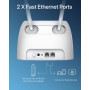ioGiant Routeur 4G SIM LTE WiFi AC 1200 Mbps Bi-Bande, Box 4G Déverrouillé, Plug & Play, Connectez jusqu'à 64 Appareils, 2X SMA 