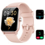 Montre Connectée Femme pour Samsung,iPhone,Android,1.91" Montre Connectée Femme avec Appel Bluetooth,Voix de l'IA,Alexa intégrée