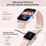 Montre Connectée Femme pour Samsung,iPhone,Android,1.91" Montre Connectée Femme avec Appel Bluetooth,Voix de l'IA,Alexa intégrée