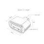 Magnet, Adaptateur 2.0 Micro vers USB-A, Lot 2 Mix Noir et Blanc, OTG Adaptateur Micro vers USB-A Compatible avec Tablette, Smar