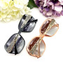 JZK Lot de 2 paires de lunettes de soleil polarisées anti-éblouissement pour femme - Lunettes de soleil surdimensionnées - Prote