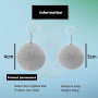 WUERKIYA Pompon Porte Clef 40 pcs Porte Clef Peluche Femme Doux au Toucher Garanti Porte Clef en Vrai Poil de Lapin