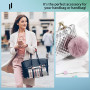 WUERKIYA Pompon Porte Clef 40 pcs Porte Clef Peluche Femme Doux au Toucher Garanti Porte Clef en Vrai Poil de Lapin