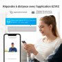 EZVIZ EP7 Interphone vidéo WiFi sans Fil Système d'interphone 2K, écran Tactile Couleur 7", Sonnette vidéo sans câble, Alimentat