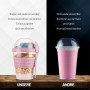 Winkly® Bol Muesli à Emporter, 600 ML Ensemble de 4, 100% Sans BPA, Pot à Déjeuner, Parfait pour L'école et Le Bureau, Gobelet à