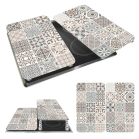 WENKO Plaque de Recouvrement Universelle Mod. Carreau, réglable en Hauteur pour Tout Type de cuisinière, Planche à découper et P