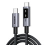 UGREEN Uno Câble USB C vers USB C PD 100W 20V 5A Charge Rapide en Nylon Compatible avec MacBook iPad iPhone 16 Plus Pro Max 15 G