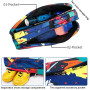 UNISTRENGH Sac de Badminton Tennis Imperméable à l'eau pour 3-6 Raquettes, avec Fermeture éclair, Sac à Dos Sport, pour Hommes F