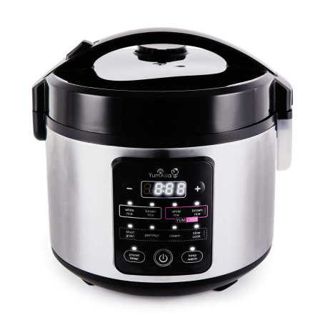 Yum Asia Kumo YumCarb Cuiseur à riz avec bol en céramique et logique floue avancée, (5,5 tasses, 1 litre), 5 fonctions de cuisso