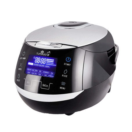 Yum Asia Sakura Cuiseur à riz avec bol en céramique et logique floue avancée, (8 tasses, 1,5 litre), 6 fonctions de cuisson du r