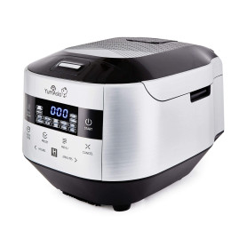 Yum Asia Bamboo Cuiseur à riz avec chauffage à induction (IH) et bol en céramique, 7 fonctions de cuisson au riz, 4 fonctions mu