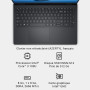 Dell 15 PC Portable DC15250 15,6"" FHD 120Hz, Intel Core i3-1300U, 8Go RAM DDR4, 512Go SSD, Intel UHD, Windows 11 Home, Clavier 