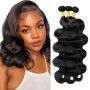 Tissage Bresilien en lot Cheveux Humain Ondulé Vierge Hair 3 Bundles Tissage Bresilien Mèches Brésilien Body Wave Human Hair Nat