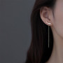 Boucles D'oreilles Boho Longues Étoiles Boucles D'oreilles Cristal Boucles D'oreilles Pendantes Longues Chaînes Boucles D'oreill