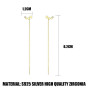 Boucles D'oreilles Boho Longues Étoiles Boucles D'oreilles Cristal Boucles D'oreilles Pendantes Longues Chaînes Boucles D'oreill