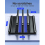 VAYDEER Support Vertical 4 en 1 pour Ordinateur Portable, 2 emplacements Compatible avec MacBook/iPad/PC jusqu'à 17,3 Pouces - N
