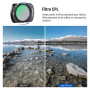NEEWER Kit de filtres HD CPL ND16 ND64 ND256 Compatible avec DJI OSMO Pocket 3 Creator Combo Accessoires Caméra d'action magnéti