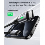 INIU Câble USB C, 2m 100W PD 5A Cable USB C Charge Rapide QC 4.0 Chargeur Type C Nylon Tressé pour iPhone 16 15 Samsung S23 Ultr