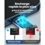 INIU Câble USB C, 2m 100W PD 5A Cable USB C Charge Rapide QC 4.0 Chargeur Type C Nylon Tressé pour iPhone 16 15 Samsung S23 Ultr