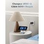 UGREEN MagFlow Qi2 25W Chargeur Induction iPhone 2 en 1 Certifié Compatible avec MagSafe iPhone 16 15 14 13 12 Plus Pro Max AirP