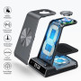 Chargeur Induction pour Samsung, Station de Charge 3 en 1 pour Samsung S25 Ultra/S25/S24 Ultra/S23/Z Flip 7/Z Flod 6, Chargeur s