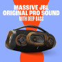 JBL Boombox 3 Wifi, Enceinte portable compatible avec Bluetooth et WiFi, Son JBL Original Pro et basses puissantes, étanche à l'